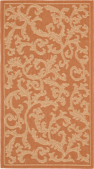 Safavieh Courtyard CY2653 Terracotta/Natural Area Rug main image