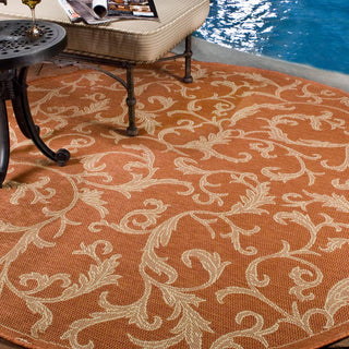 Safavieh Courtyard CY2653 Terracotta/Natural Area Rug 