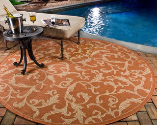 Safavieh Courtyard CY2653 Terracotta/Natural Area Rug 