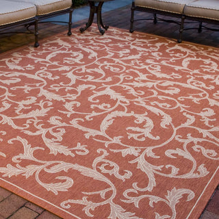 Safavieh Courtyard CY2653 Terracotta/Natural Area Rug 