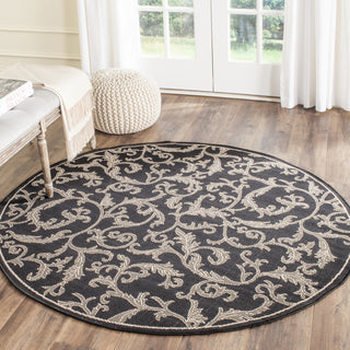 Safavieh Courtyard CY2653 Black/Sand Area Rug Room Scene Feature