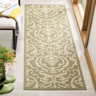 Safavieh Courtyard CY2663 Olive/Natural Area Rug  Feature