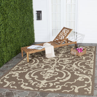 Safavieh Courtyard CY2663 Chocolate/Natural Area Rug 