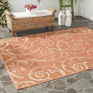 Safavieh Courtyard CY2665 Terracotta/Natural Area Rug 