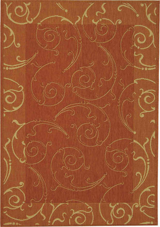 Safavieh Courtyard CY2665 Terracotta/Natural Area Rug 