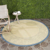 Safavieh Courtyard CY2666 Natural/Blue Area Rug Room Scene Feature