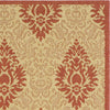 Safavieh Courtyard CY2714 Natural/Red Area Rug 