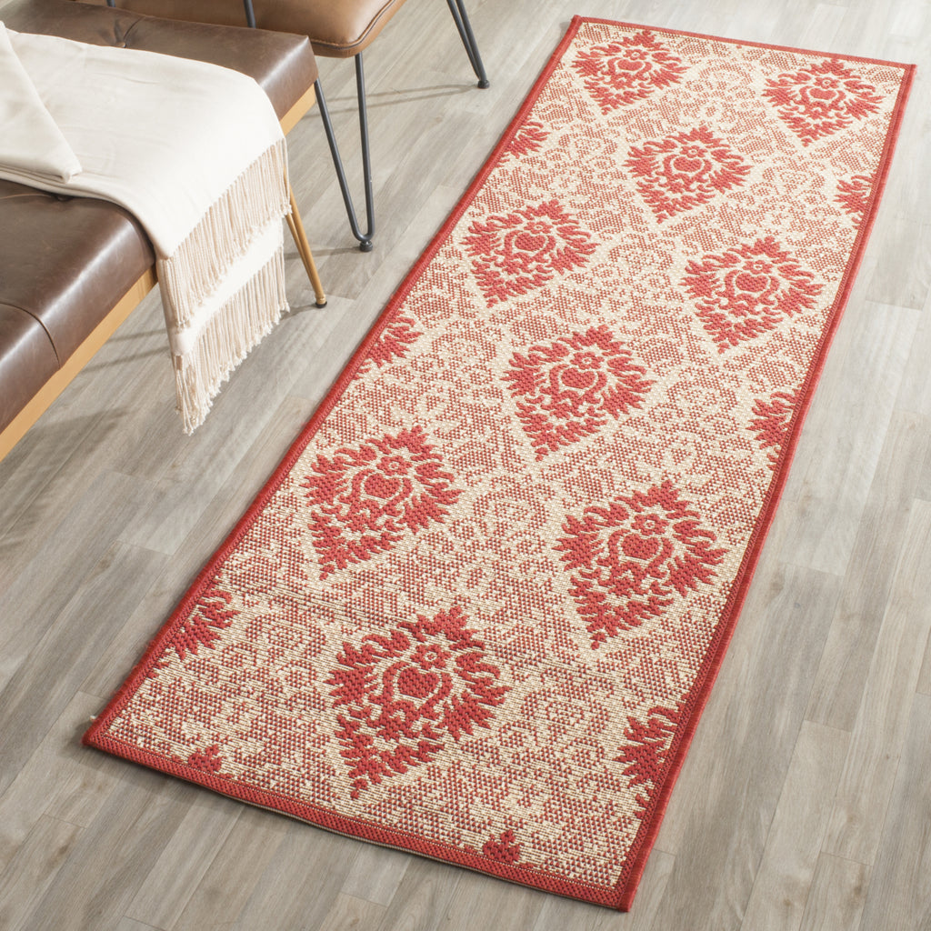 Safavieh Courtyard CY2714 Natural/Red Area Rug  Feature
