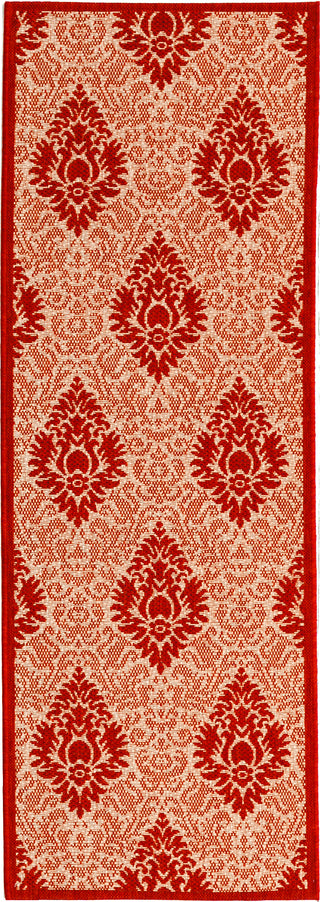 Safavieh Courtyard CY2714 Natural/Red Area Rug 