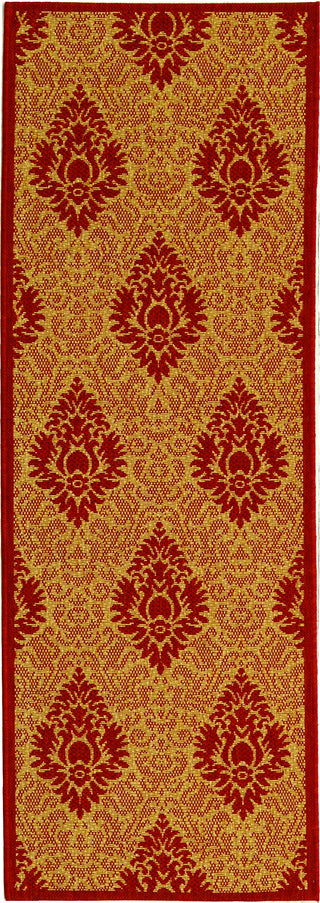Safavieh Courtyard CY2714 Natural/Red Area Rug 