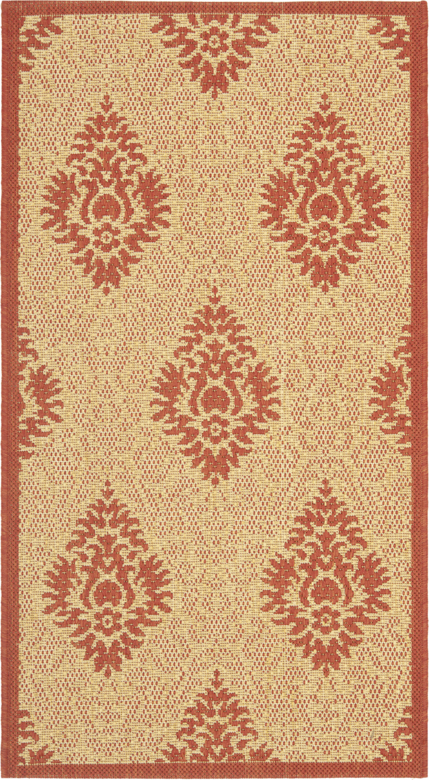 Safavieh Courtyard CY2714 Natural/Red Area Rug main image