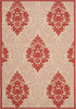 Safavieh Courtyard CY2714 Natural/Red Area Rug 