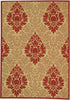 Safavieh Courtyard CY2714 Natural/Red Area Rug 