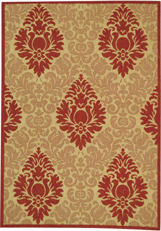 Safavieh Courtyard CY2714 Natural/Red Area Rug 