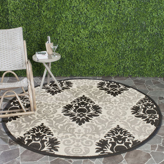 Safavieh Courtyard CY2714 Sand/Black Area Rug 