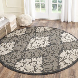 Safavieh Courtyard CY2714 Black/Sand Area Rug Room Scene Feature