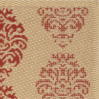 Safavieh Courtyard CY2720 Natural/Red Area Rug 