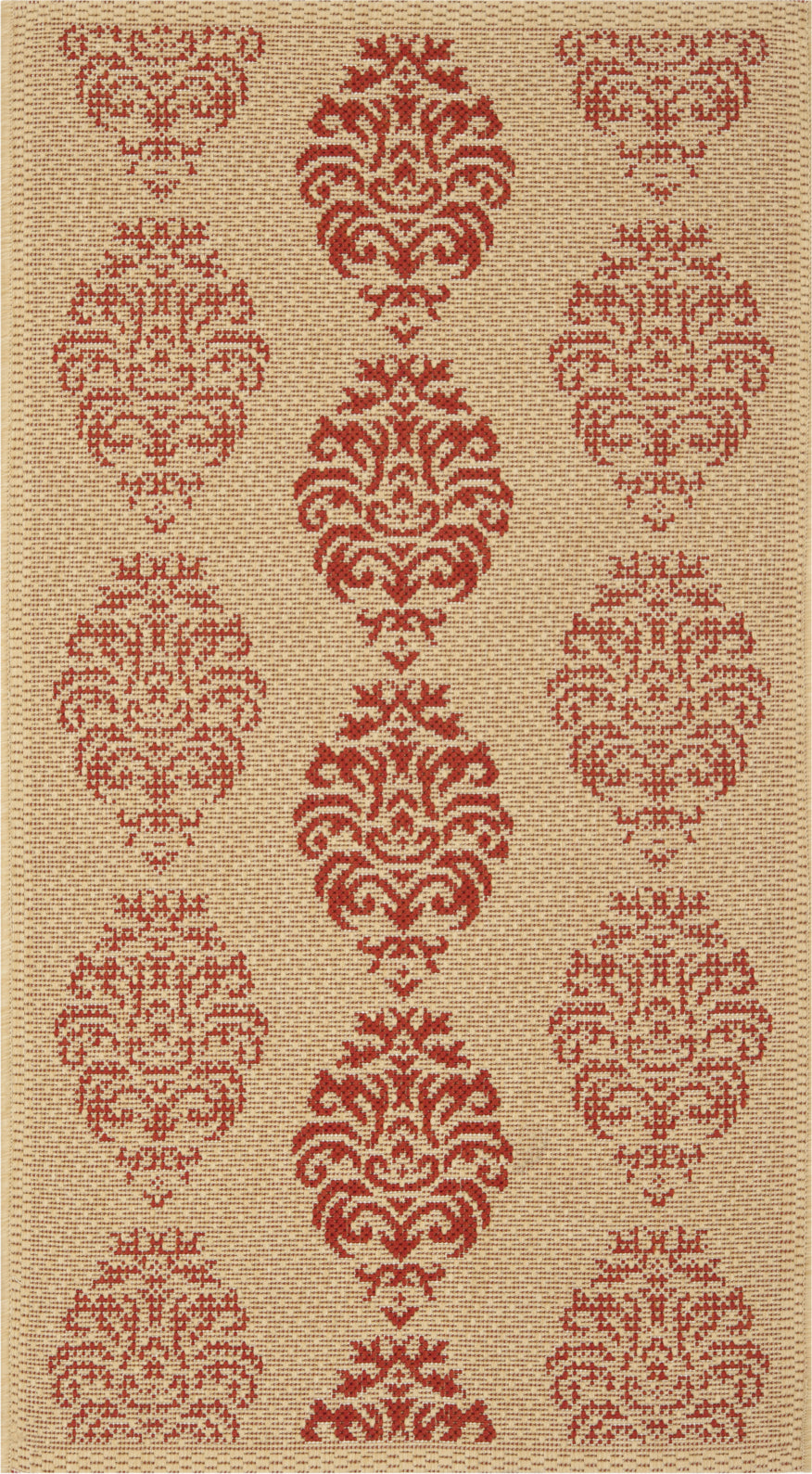 Safavieh Courtyard CY2720 Natural/Red Area Rug main image