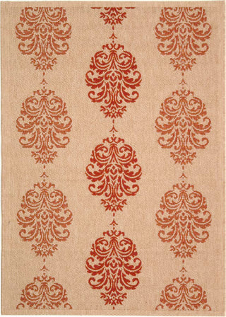 Safavieh Courtyard CY2720 Natural/Red Area Rug 