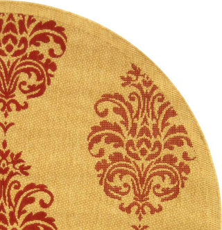 Safavieh Courtyard CY2720 Natural/Red Area Rug 