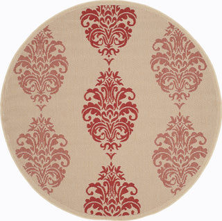 Safavieh Courtyard CY2720 Natural/Red Area Rug 