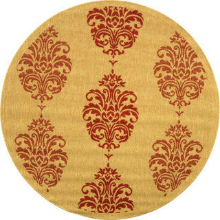 Safavieh Courtyard CY2720 Natural/Red Area Rug 