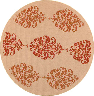 Safavieh Courtyard CY2720 Natural/Red Area Rug 