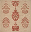 Safavieh Courtyard CY2720 Natural/Red Area Rug 