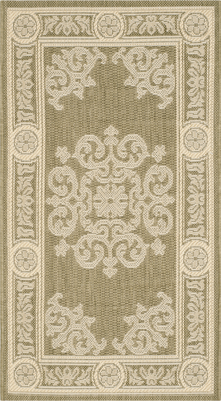Safavieh Courtyard CY2914 Olive/Natural Area Rug main image