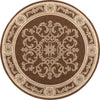 Safavieh Courtyard CY2914 Chocolate/Natural Area Rug 