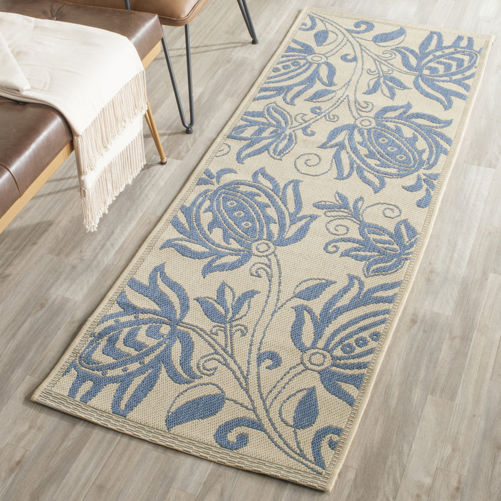 Safavieh Courtyard CY2961 Natural/Blue Area Rug  Feature