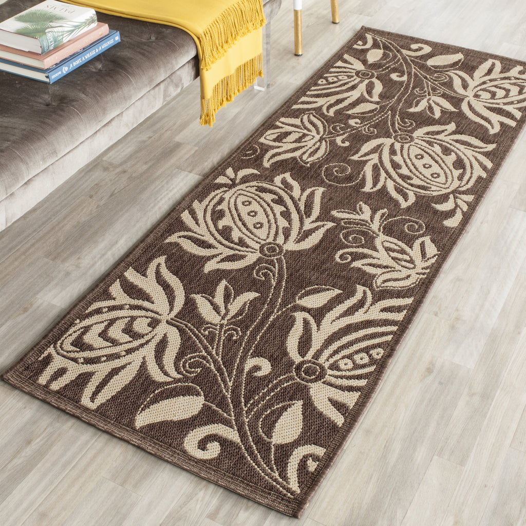 Safavieh Courtyard CY2961 Chocolate/Natural Area Rug  Feature