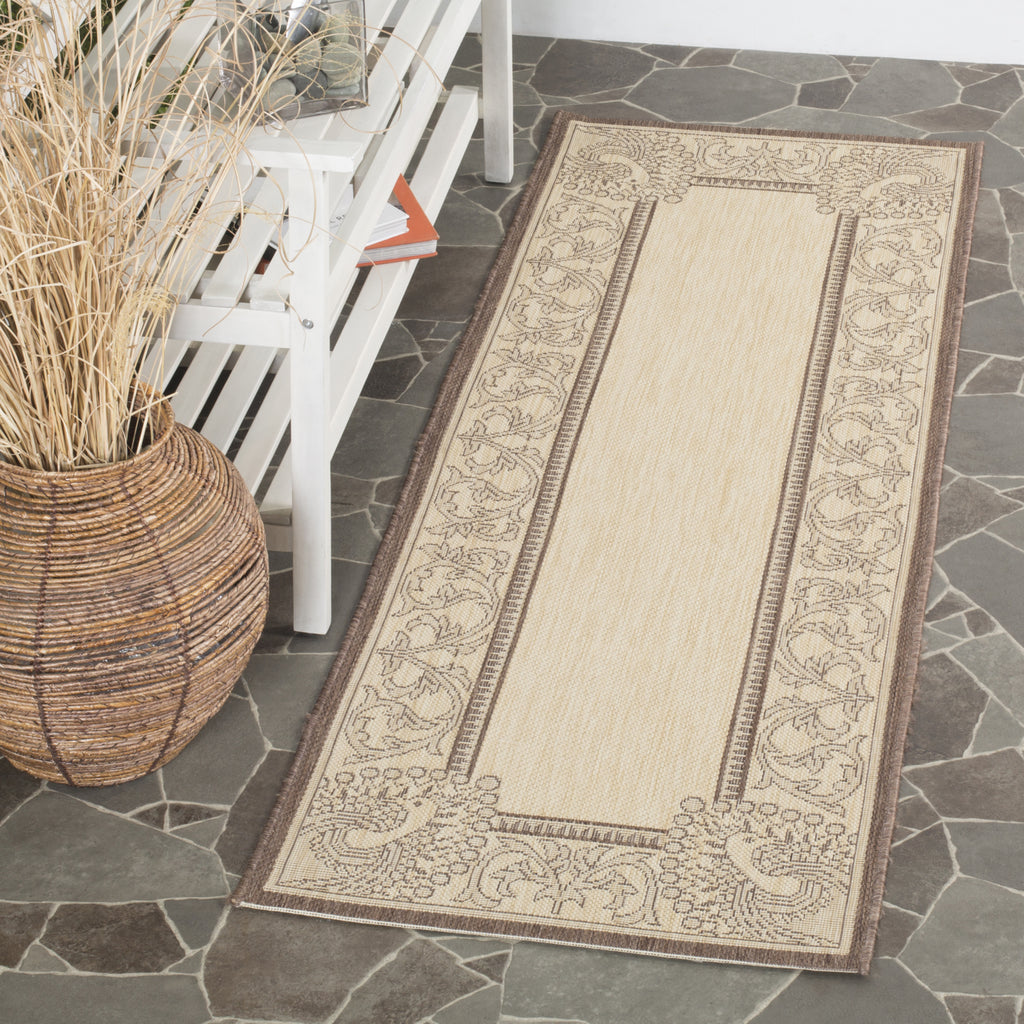 Safavieh Courtyard CY2965 Natural/Chocolate Area Rug  Feature