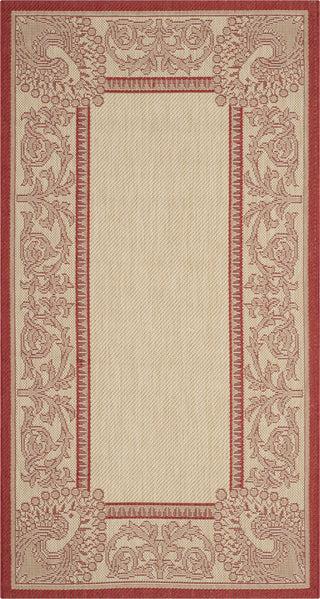 Safavieh Courtyard CY2965 Natural/Red Area Rug 