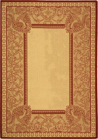 Safavieh Courtyard CY2965 Natural/Red Area Rug 