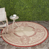Safavieh Courtyard CY2965 Natural/Red Area Rug Room Scene Feature