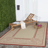 Safavieh Courtyard CY2965 Natural/Red Area Rug 