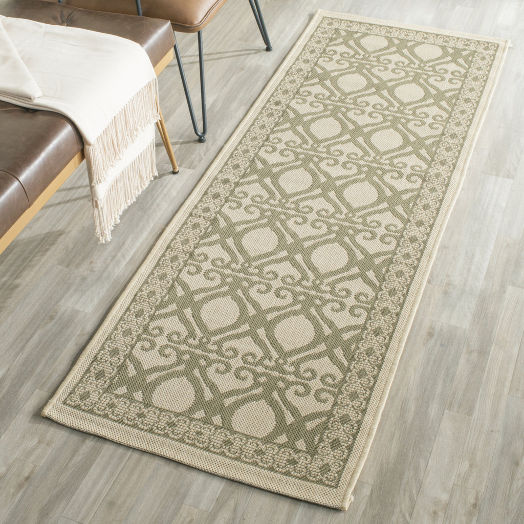 Safavieh Courtyard CY3040 Natural/Olive Area Rug  Feature