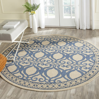 Safavieh Courtyard CY3040 Natural/Blue Area Rug 