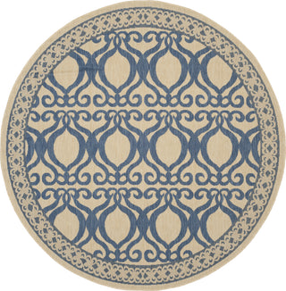 Safavieh Courtyard CY3040 Natural/Blue Area Rug 