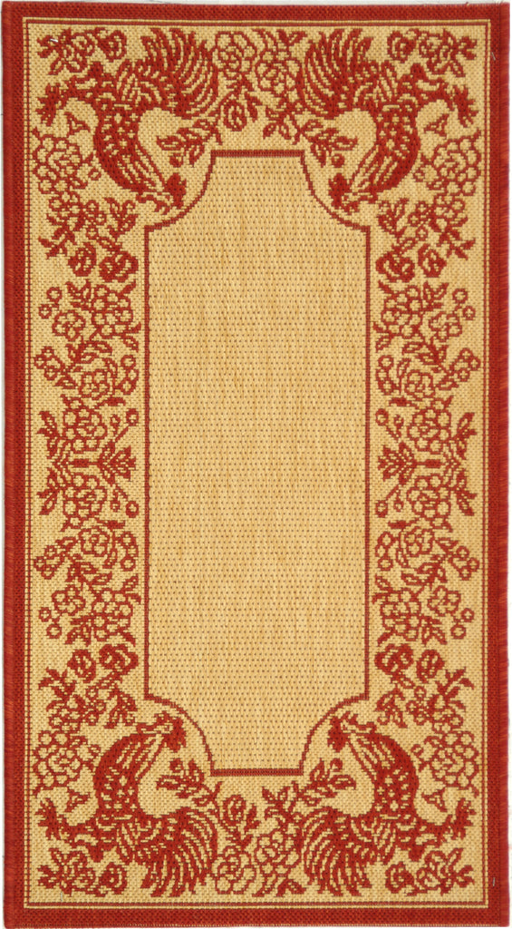 Safavieh Courtyard CY3305 Natural/Red Area Rug main image