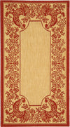 Safavieh Courtyard CY3305 Natural/Red Area Rug main image