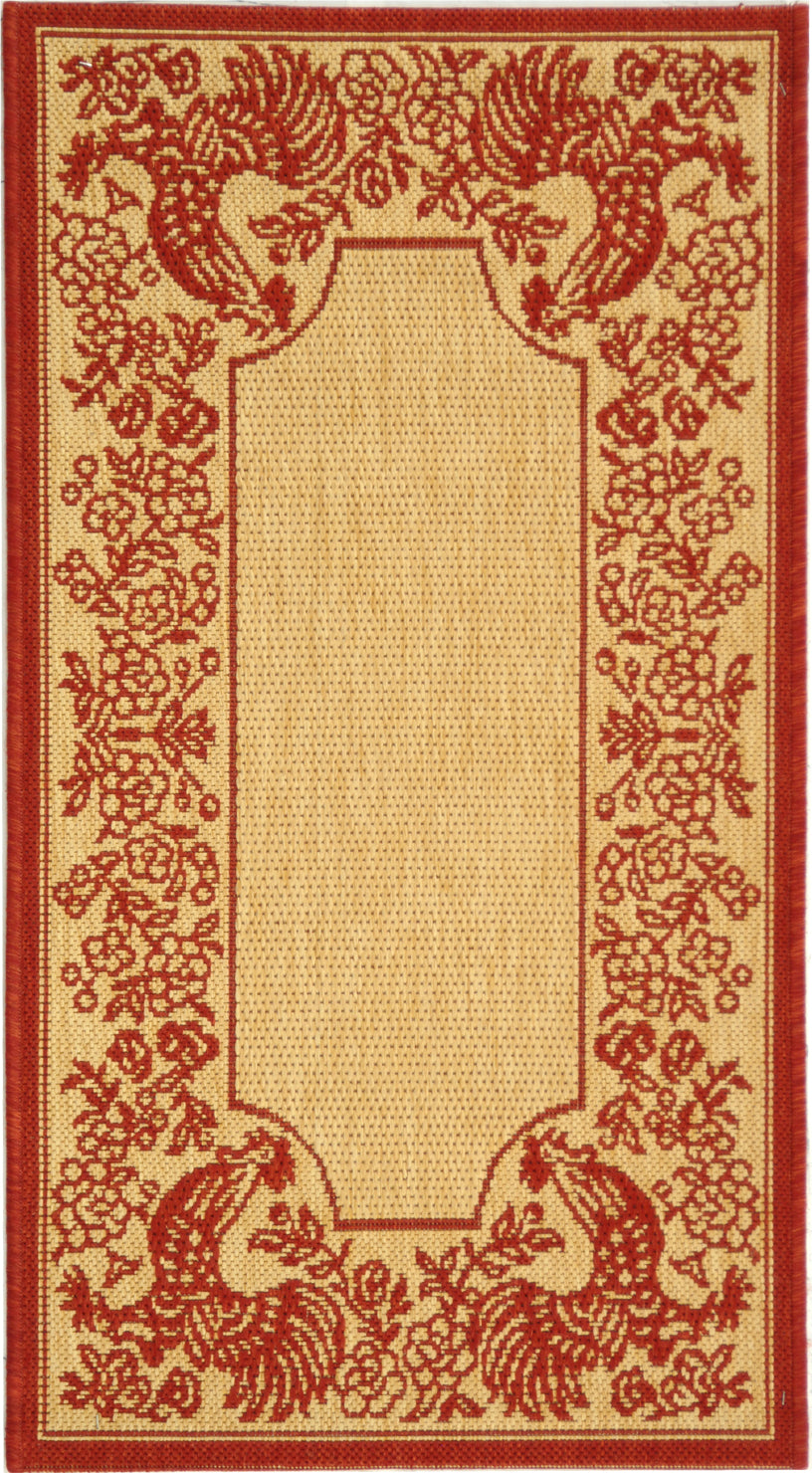 Safavieh Courtyard CY3305 Natural/Red Area Rug main image