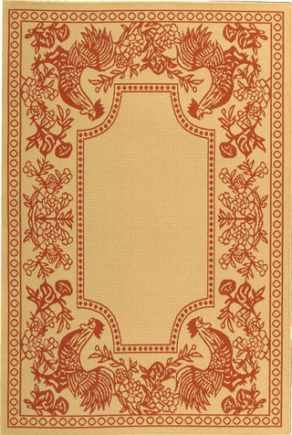 Safavieh Courtyard CY3305 Natural/Red Area Rug 