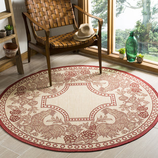 Safavieh Courtyard CY3305 Natural/Red Area Rug 