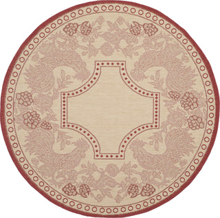 Safavieh Courtyard CY3305 Natural/Red Area Rug 