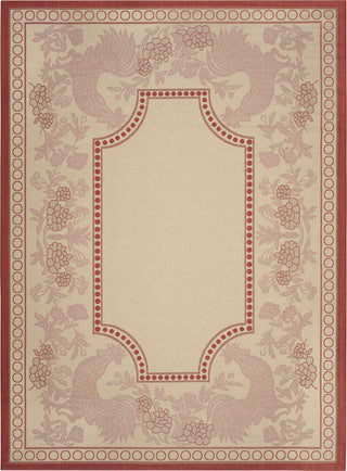 Safavieh Courtyard CY3305 Natural/Red Area Rug 