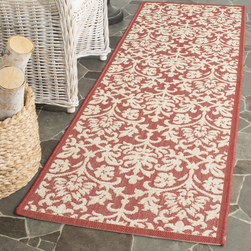 Safavieh Courtyard CY3416 Red/Natural Area Rug  Feature