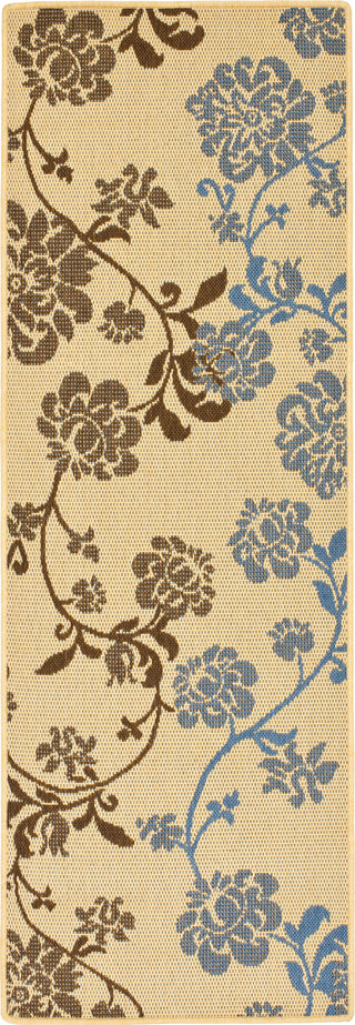 Safavieh Courtyard CY4027B Natural Brown/Blue Area Rug 