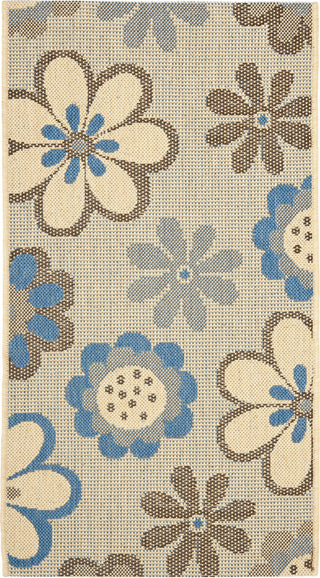 Safavieh Courtyard CY4035B Natural Brown/Blue Area Rug 